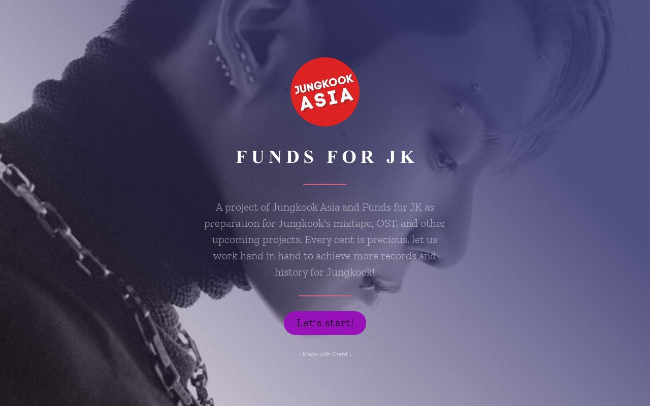 Funds For Jungkook BTS